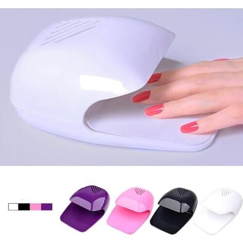 1pcs 4 colors Nail Dryer Fan Touch Nails Drying Machine for Gel Home Portable Mini Nail Art Fan Dryer use AA batteries