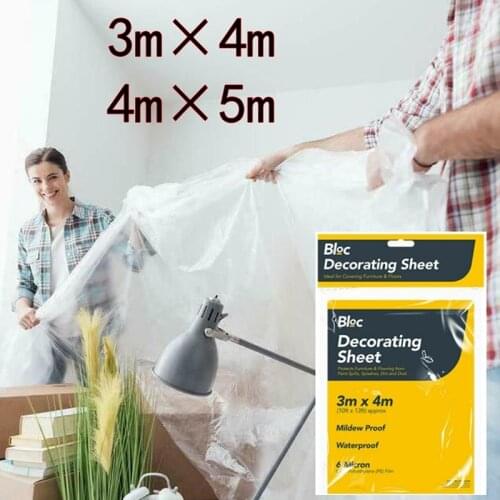 1pc High-quality Plastic Furniture Dust Cover Waterproof Car Dustproof Bed Wardrobe Sofa Dust Cover