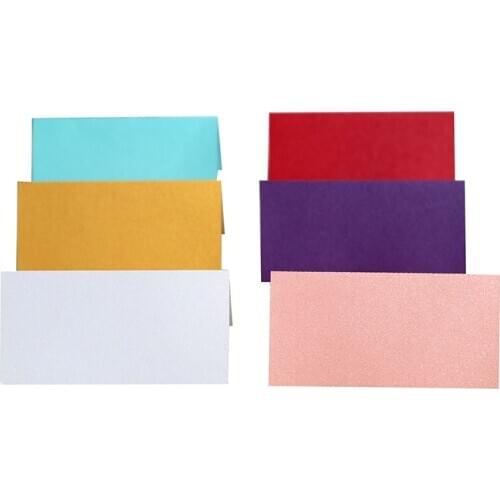 50pcs Blank DIY Paper Name Place Cards Wedding Decoration Table Seating Name Message Greeting Card Baby Shower Party Supplies