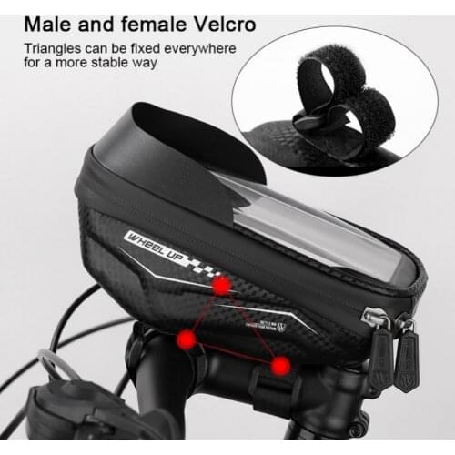 Black Bicycle Case Bicycle Bags Hard Case Handle Case Touch Screen CellPhone Case Waterproof Case Mountain Bike Case