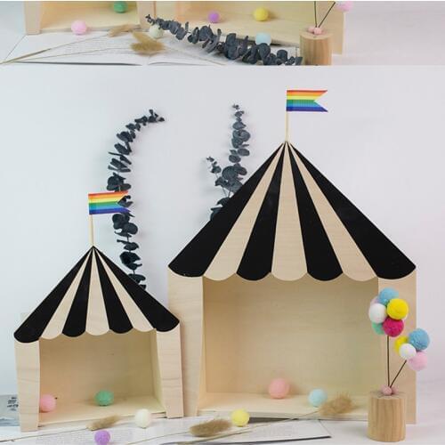 Kids Room House Shelf Wooden Wall Shelf Children Room Decoration Scandinavian Wooden Cloud Shelf For Kids Nursery Decoration