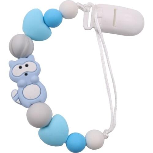 Baby Pacifier Clip Cartoon Teether Pacifier Holder Newborn Teething Pacifier Baby Holder Chew Toy Fake Clip