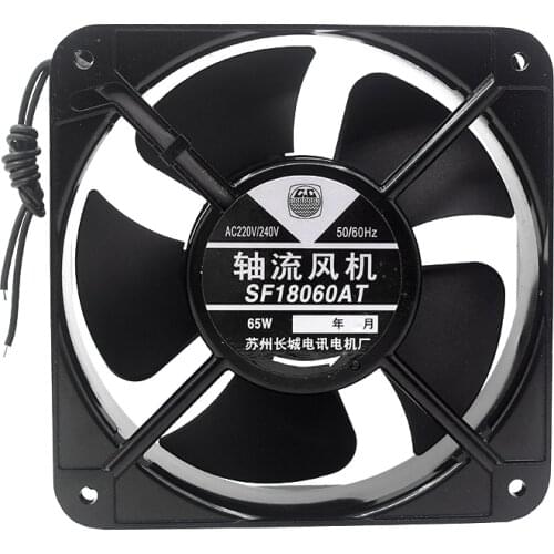 C.C Great SF18060AT AC 220V 65W 200x200x60mm 2-wire Server Cooling Fan