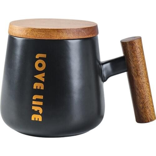 European Mug Fashion Water Ceramic Cup With Lid Tea Milk Coffee Mug Indoor Office Cups Student Drinkware