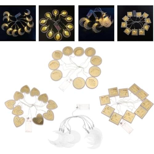 Festival Fairy Light for Eid Party Event Holidays Christmas Twinkle 10 LED String Lights Decor Battery Operated Warm White