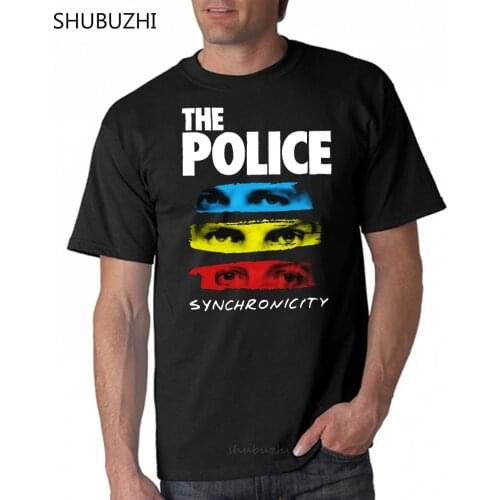 The Police Synchronicity Soft Slim Fit Band T Shirt New S M L Xl 2X Official cotton tshirt men summer fashion t-shirt euro size