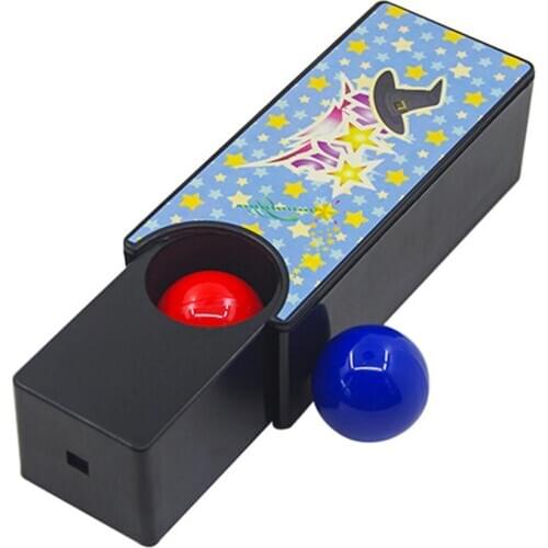 Kids Adult Magic Box Prop Turning Red to Blue Ball Trick Toy Creative Changeable Magic Prop For Children Kids Adult Trick Toy