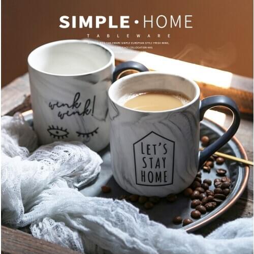 Personalised Coffee Mug Couple Large Capacity Simple Nordic Esspresso Cups Creative Ceramic Milk Mug Tazas Drinkware DA60MKB