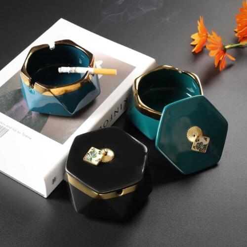 Nordic Creative ceramics Ashtray home Decoration Modern Home Decor white Ashtray Holder Hotel Office desktop living room Gift