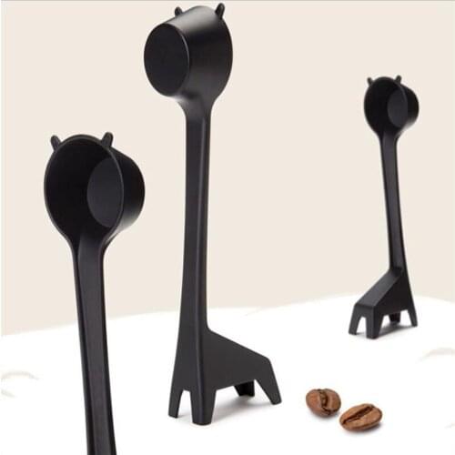 Creative Cute Cartoon Giraffe Style Coffee Spoon Spoon Coffee Bean Powder Quantitative Measurement Of Small Plastic Spoon