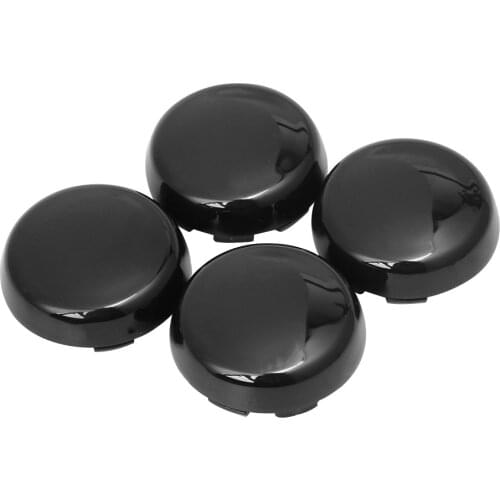 Motorcycel Black 4 X Turn Signal Light Indicator Lens Cover For Harley Dyna Softail Sportster 1200 883 XL Fatboy