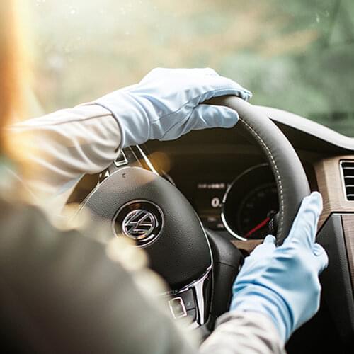 OhSunny Summer Breathable Fingerless Anti-Slip Driving Gloves Touch Screen Sun Protection UPF 2000+ Hand Protector For Cycling