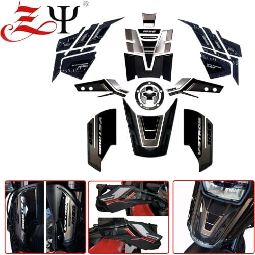 3DGel Motorcycle Fuel Tank Cap Fuel Tank Sticker Stable Decal Combination for SUZUKI V-strom DL 1050 DL1050XT DL1050A 2020 2021