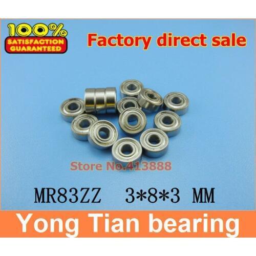 NBZH (1pcs) deep groove ball bearing (stainless steel 440C material) SMR83ZZ 3*8*3 mm high quality ABEC-1 Z2