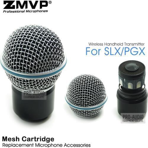 Professional Replacement Microphone Grille With Capsule Ball Head Mesh for SLX PGX Wireless System BETA58A Handheld Transmitter