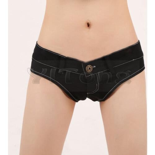 Sexy Low Waist Shorts Women Denim Booty Plus Size Stretch Vintage Show buttocks Micro Mini Jeans Shorts Bikini Nightclub