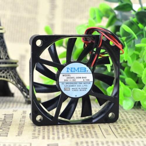 FOR NMB 6010 2404KL-05W-B40 24V 0.10A 6CM Ultra-thin Inverter Cabinet Cooling Fan