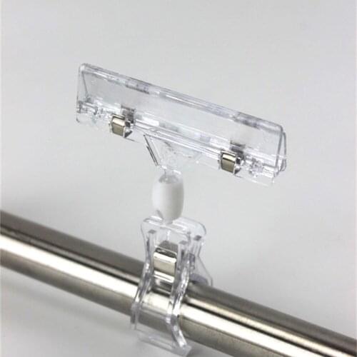 1pcs Plastic Merchandise Sign Rotatable Pop Clip Stand Price Display Holders