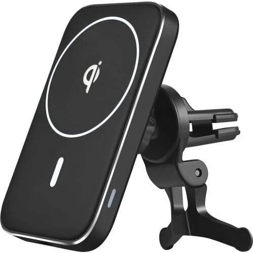 15w Magnetic Car Wireless Charger Fast Charging Mount Air Vent Phone Stand For Iphone 12 ProMax 12Mini Magnetic safe Car Holder