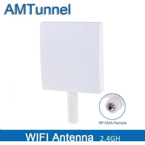 2.4GHz WLAN WiFi Panel Antenna 2400-2500MHz antenna 12dBi External Antenna RP-SMA female connector for Routers