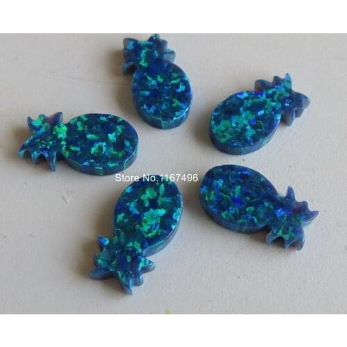 20pc/lot OP13 Pineapple Opal 8x14mm Pineapple Opal Synthetic Fruit Pineapple Opal Ananas Tropical Opal for Necklace