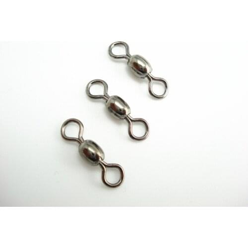200Pcs*3# CRANE SWIVEL Fishing Lure swivels Brass Barrel Swivel Fishing Tackle Connector