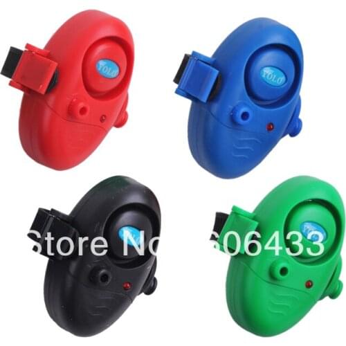 4PCS Fishing Bite Alarm Rod Sound Buzzer LED Light Clip