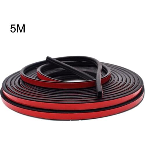 5/10M Car Door Sealing Strips General Type B Car Rubber Seal Insulation Waterproof Energy Saving Noise Cancellation