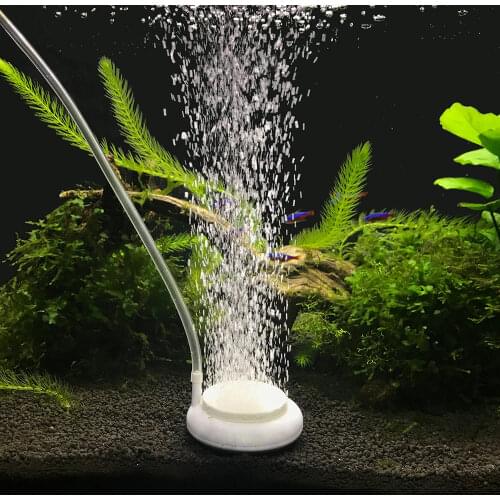 Aquarium Ornament Nano Air Bubble Stone Diffuser Atomizer Tube Oxygen Pump For Fish Tank Aerator Hydroponic Aquarium Accessories