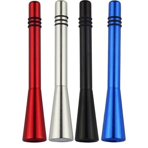 Aluminum Car Roof Antenna Enhanced Signal 8cm Short Stubby Mast Bee Sting Car Radio Antenna Aerial Car Radio Antenna Accessories