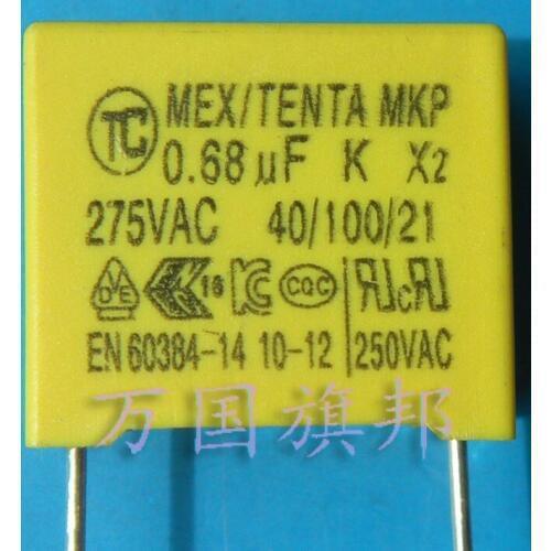 Free Delivery. Safety capacitance squares 0.68 uF 275 v 275 v 275 feet distance of 15 mm