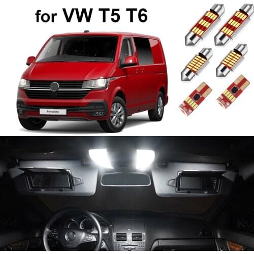 Canbus Car Led Interior Light kit For Volkswagen VW Multivan Caravelle MK5 MK6 T5 T6 2003-2018 Dome Door Light