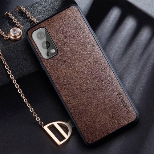 Case for Oneplus Nord 2 5G with Retro business PU leather Skin design phone cover for oneplus nord 2 5g case funda capa