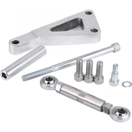 Oversea Polished Alternator Bracket Kit Water Pump Lwp Bracket Set for Chevy SBC 350 Aluminum Silver Alternator Bracket Set