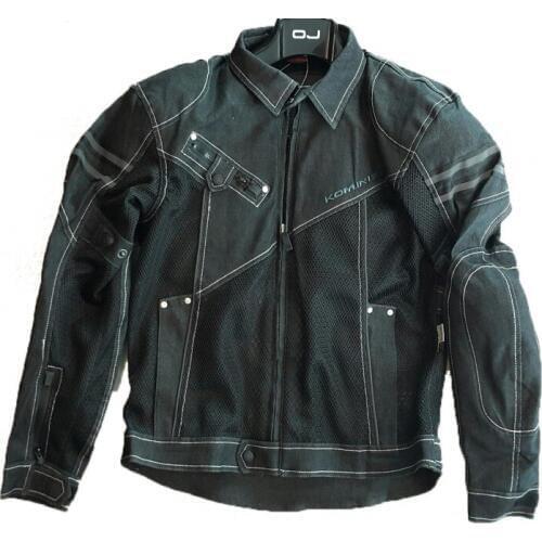 Komine JK006 Cowboy Jackets Protective Denim Jacket Motorcycle Downhill Bike Motocross Coat With Protector