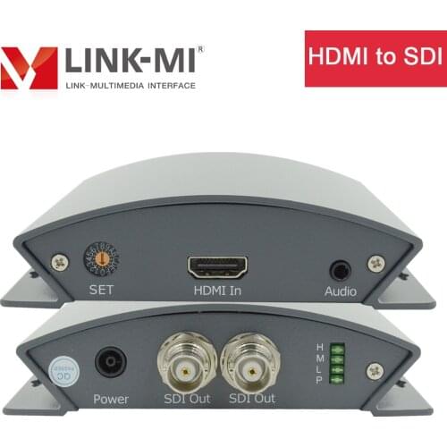 LINK-MI PHS01 HDMI to SDI Converter Professional 1080p to 1080i SD/HD/3G SDI Converter With Analog Stereo Audio DIP Switch