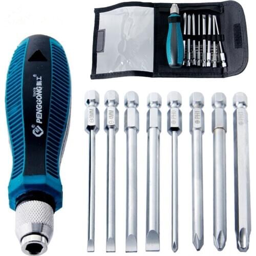 9Pcs Mini Screwdriver Set With Magnetic Cross Slotted Precision Multi-Function Screwdriver Combination Repair Tool
