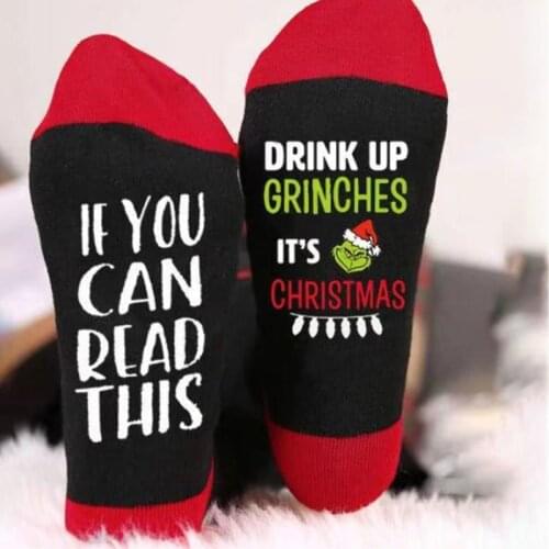 Unisex Funny Saying Novelty Cotton Crew Socks Shhh I Am Reading Letters Cartoon Books Print Mid Tube Stockings Xmas My07 21