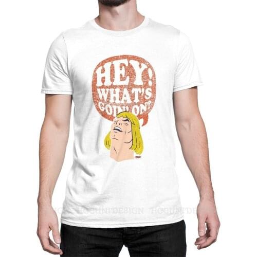 Anime He-Man and The Masters of The Universe New Arrival T-Shirt HEY-Man Design Crewneck Cotton O NECK Short Sleeved Adult Tee