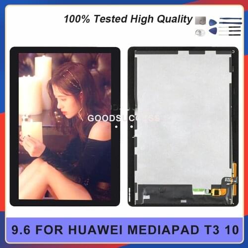 New 9.6" For Huawei Mediapad T3 10 LCD AGS-L03 AGS-L09 AGS-W09 T3 LCD Display Panel Monitor Touch Screen Assembly Free Tools