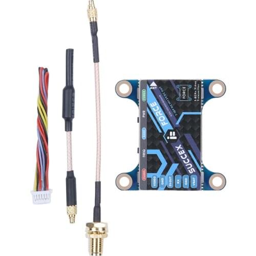 IFlight SucceX Force 5.8GHz PIT/25mW/100mW/400mW/800mW Adjustable video transmitter VTX with MMCX to SMA Female pigtail for FPV