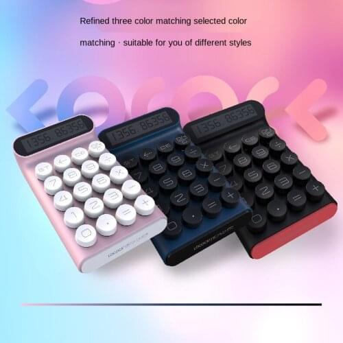 Portable Calculator 20 Keys Multifunctional 10 Digital Lcd Calculator for Teaching Student Accounting Office Mechanical Buttons