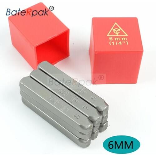 6MM Standard Number BateRpak car chassis number stamp,punch stamp,Number(0-8) 9pcs/box