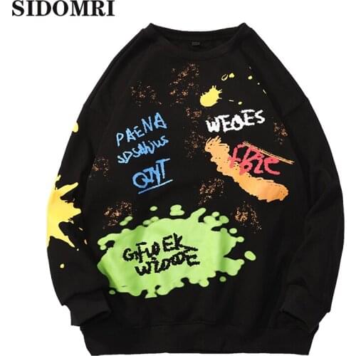 Sweatshirt Mens Winter Autumn fashion Casual Pullover Printing Male Hip Hop Streetwear Tracksuits Autumn New Trend Clothes