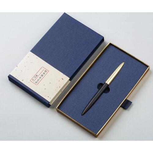 Solid Wood+Quality Brass Signature Pen Set Blackwood Natural Color Rolller Wooden Pen Business Office as Luxury Gift Customized