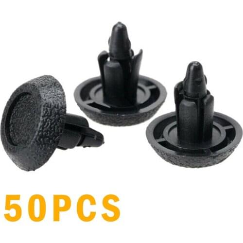 50Ps Universal Auto Fasteners Clips 7mm Hole Car Rivets Guard Mat Retainer for Toyota Camry Highlander Carola Prado Reiz