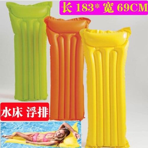 Water Floating Pad Swimming Floating Bed Lounger Inflatable Beach Air Mattress