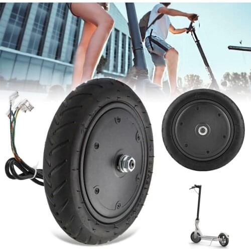 250W 9.8 Inch Scooter Motor Explosion Proof Brushless Hub Motor Wheels Tire Ideal Replacement for M365 Electric Scooter