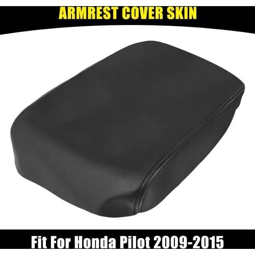 X Autohaux Center Console Cover for Honda Pilot 2009-2015 Armrest Cover Pad Replacement Microfiber Leather Black Brand New