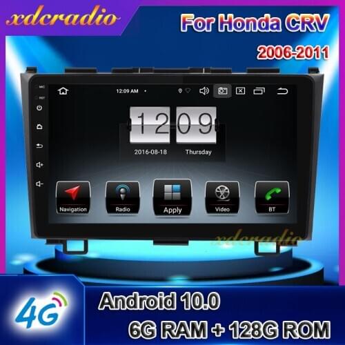 Xdcradio 9" Touch Screen Android 10.0 For Honda CRV CR-V Car Radio DVD Multimedia Player GPS Navigation 6+128G Carplay Stereo 4G